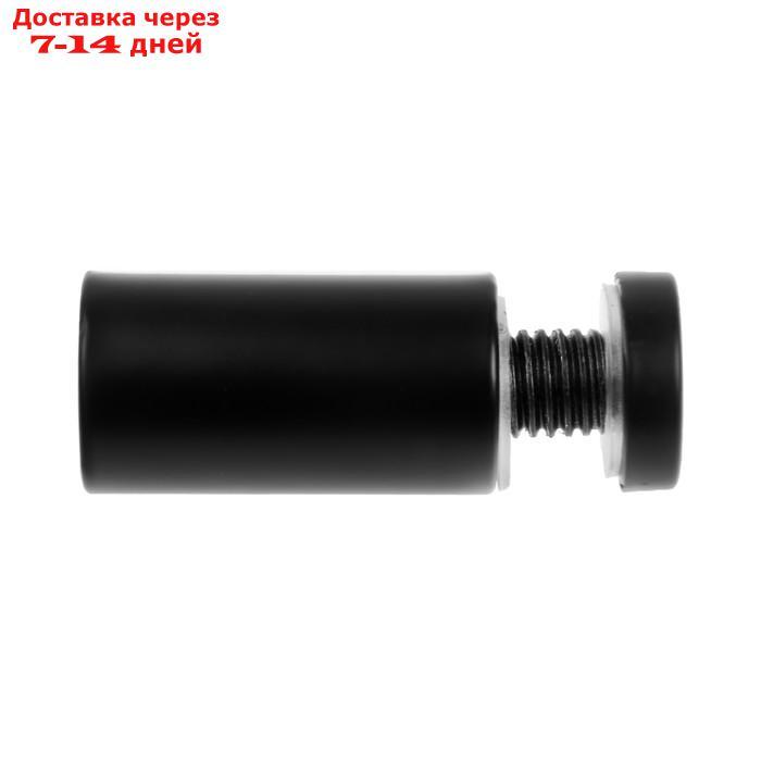 Дистанционный держатель для табличек, 19х40 мм, цвет черный, набор 6 шт. - фото 4 - id-p227050808