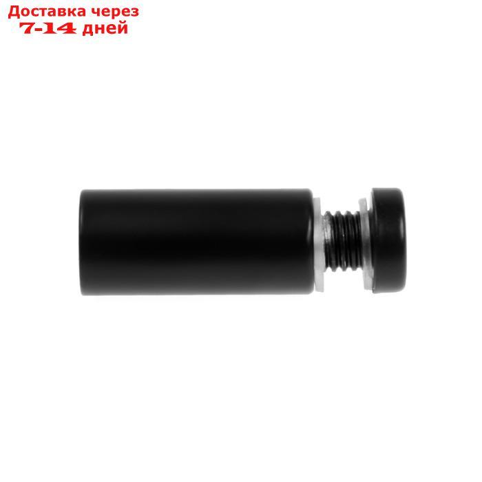 Дистанционный держатель для табличек, 16х40 мм, цвет черный,набор 6 шт. - фото 4 - id-p227050809