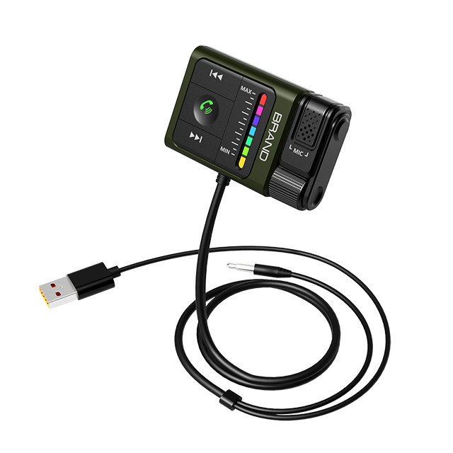 Bluetooth AUX адаптер - Profit BT64, v5.3, громкая связь, эквалайзер, магнит, кабель 1м - фото 1 - id-p227174329