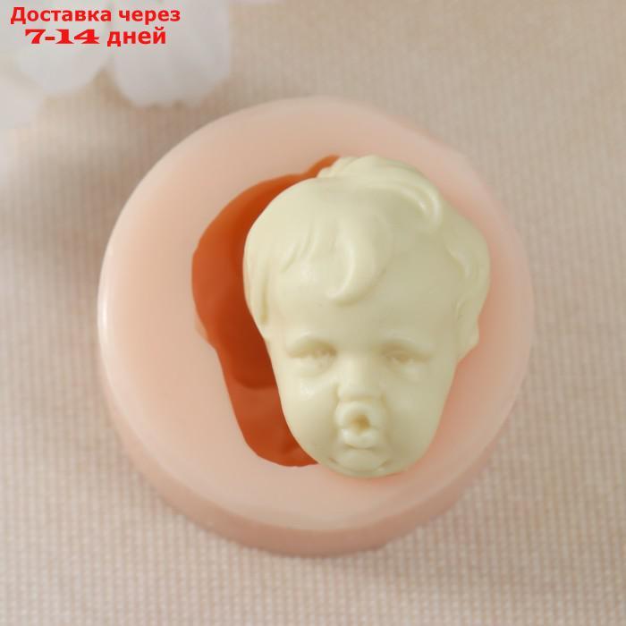Молд силикон "Лицо младенца" №5 3х2,5х1,5 см - фото 1 - id-p227072250