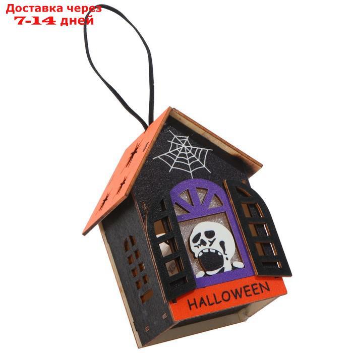 Декор с подсветкой "Дом на хэллоуин" 5.5х7.5х10.5 см - фото 4 - id-p227061773
