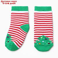 Носки махровые детские А.8С12, цвет зеленый, р-р 18-20