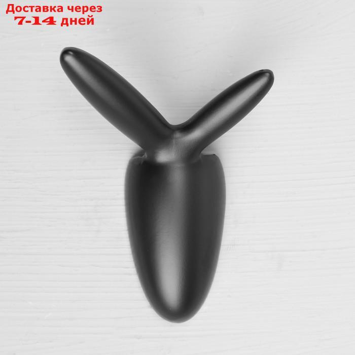 Крючок мебельный CAPPIO RABBIT, однорожковый, цвет черный - фото 4 - id-p227058632
