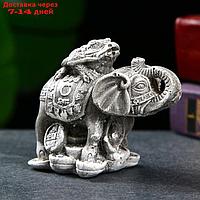 Фигура "Слон на деньгах" под камень, 10х8,5х6см