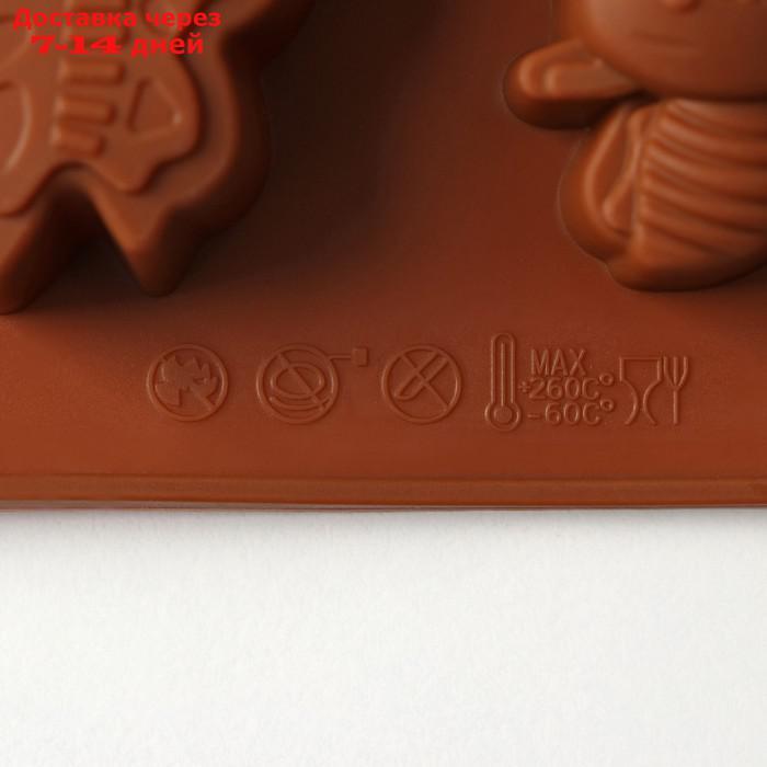 Форма для льда и шоколада 8 ячеек "Насекомые" 22х11,5х2 см, цвет коричневый - фото 6 - id-p227053236