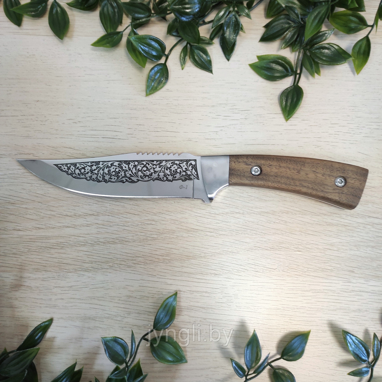 Нож туристический Кизляр Ф-1, рукоять дерево - фото 1 - id-p76934477