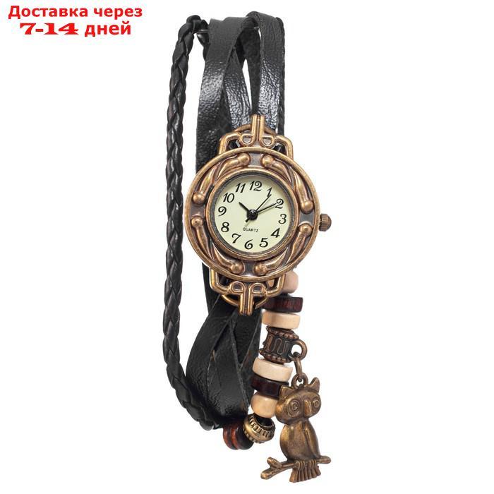 Часы наручные женские "Сова", d-2.5 см - фото 2 - id-p227067094