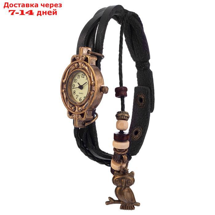 Часы наручные женские "Сова", d-2.5 см - фото 3 - id-p227067094