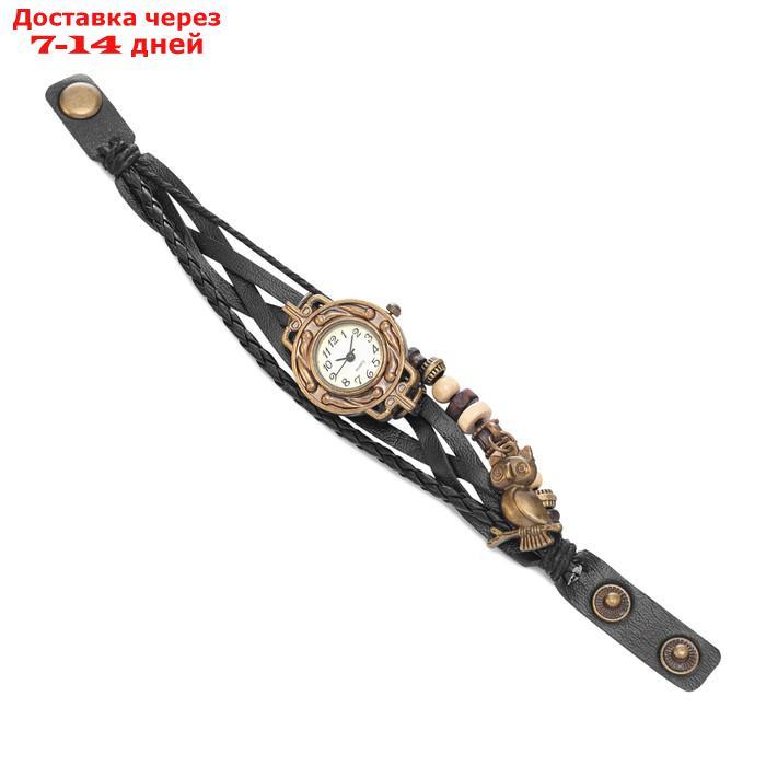 Часы наручные женские "Сова", d-2.5 см - фото 4 - id-p227067094