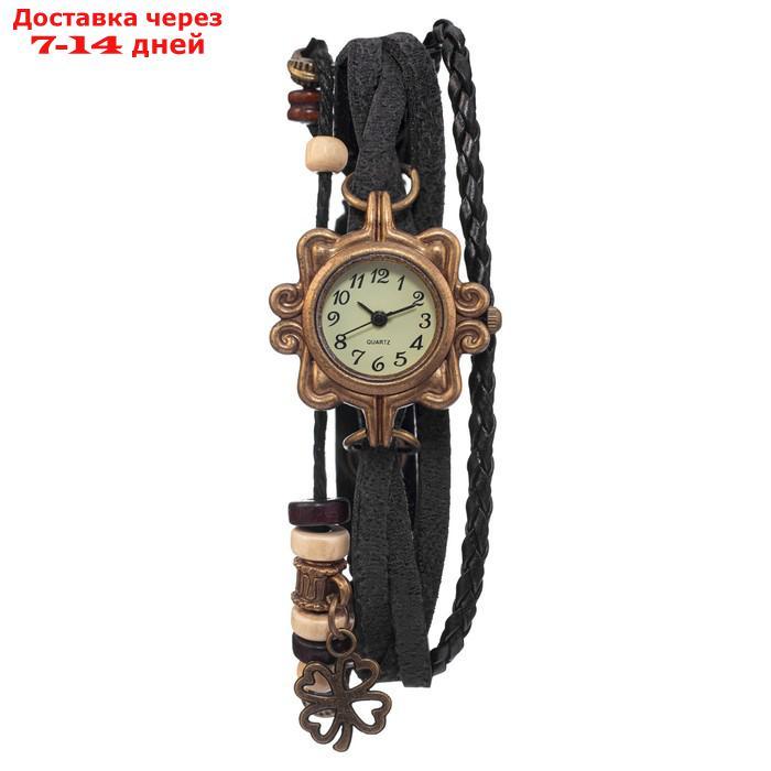 Часы наручные женские "Клевер", d-2.5 см - фото 2 - id-p227067098