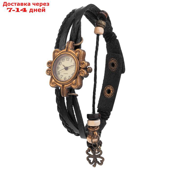Часы наручные женские "Клевер", d-2.5 см - фото 3 - id-p227067098