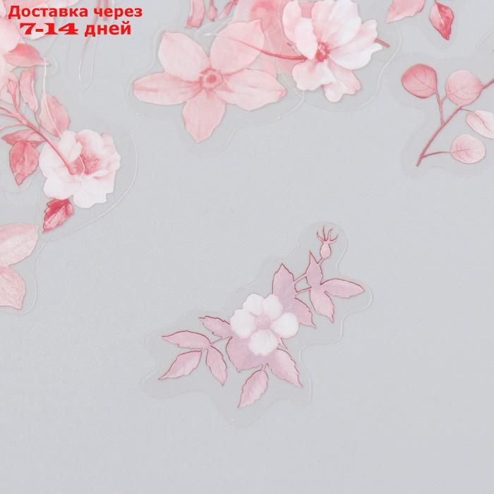 Наклейки для творчества пластик "Цветочный сад" набор 40 шт 0,2х10х15 см - фото 3 - id-p227063451