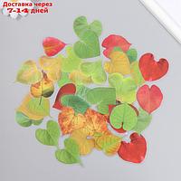 Наклейки для творчества пластик "Листья в форме сердца" набор 40 шт 0,3х8х14,8 см
