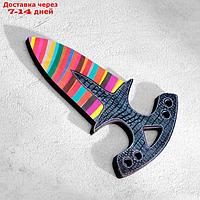 Сувенир деревянный "Тычковый нож", малый, разноцветный