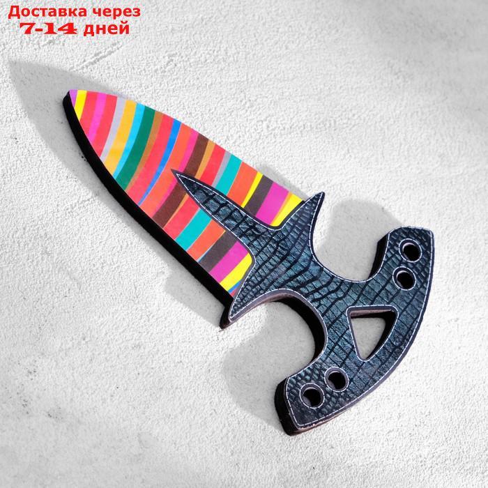 Сувенир деревянный "Тычковый нож", малый, разноцветный - фото 1 - id-p227055507