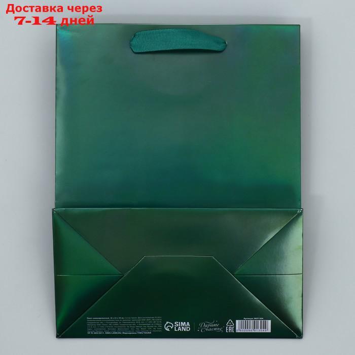 Пакет ламинированный вертикальный "Новогодний венок", ML 23 × 27 × 11.5 см - фото 7 - id-p227070690