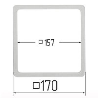 Квадрат прозрачный 170х170 мм