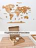 Карта мира деревянная с животными, фото 7