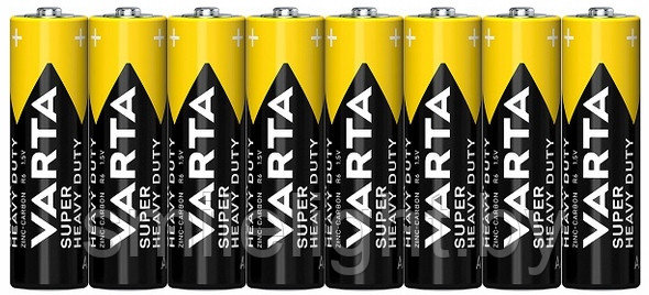Элемент питания VARTA Super Heavy Duty AA/R6 Carbon 1,5V shrink 8 - фото 1 - id-p227175069