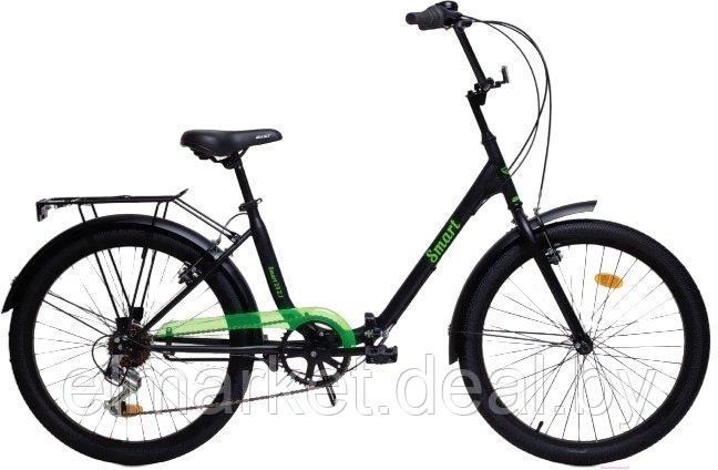 Велосипед AIST Smart 24 2.1/24//черно-зеленый/2023 - фото 1 - id-p227175677