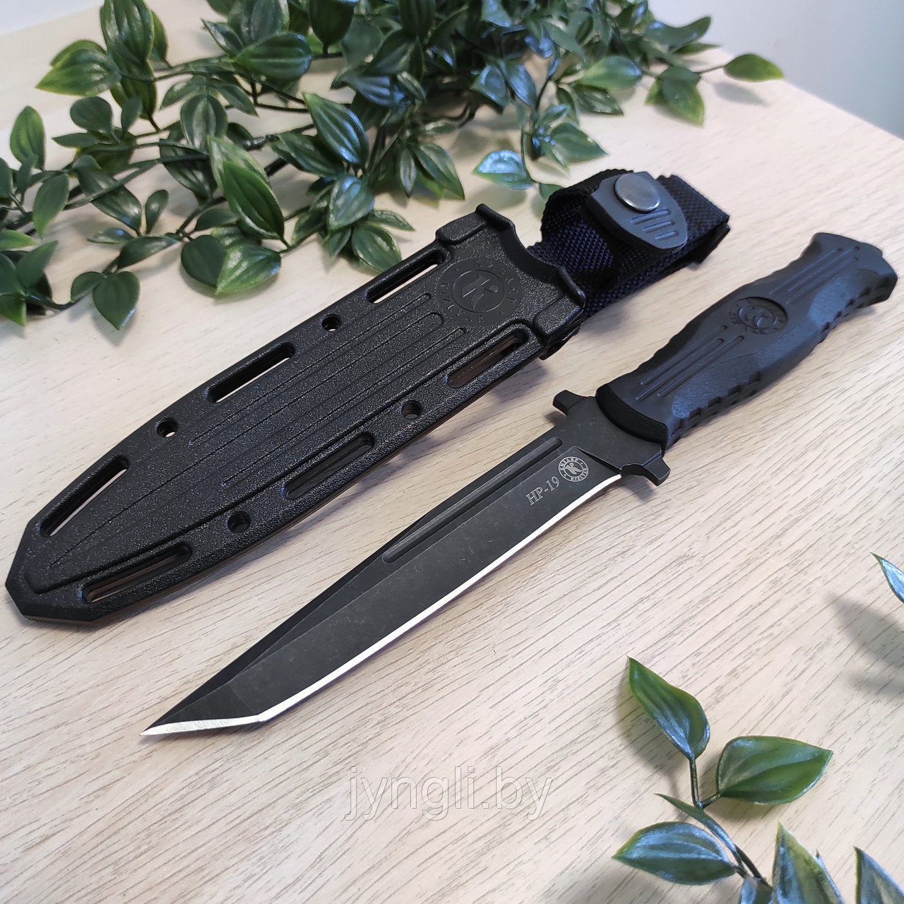 Нож туристический НР-19, черный - фото 9 - id-p208154561