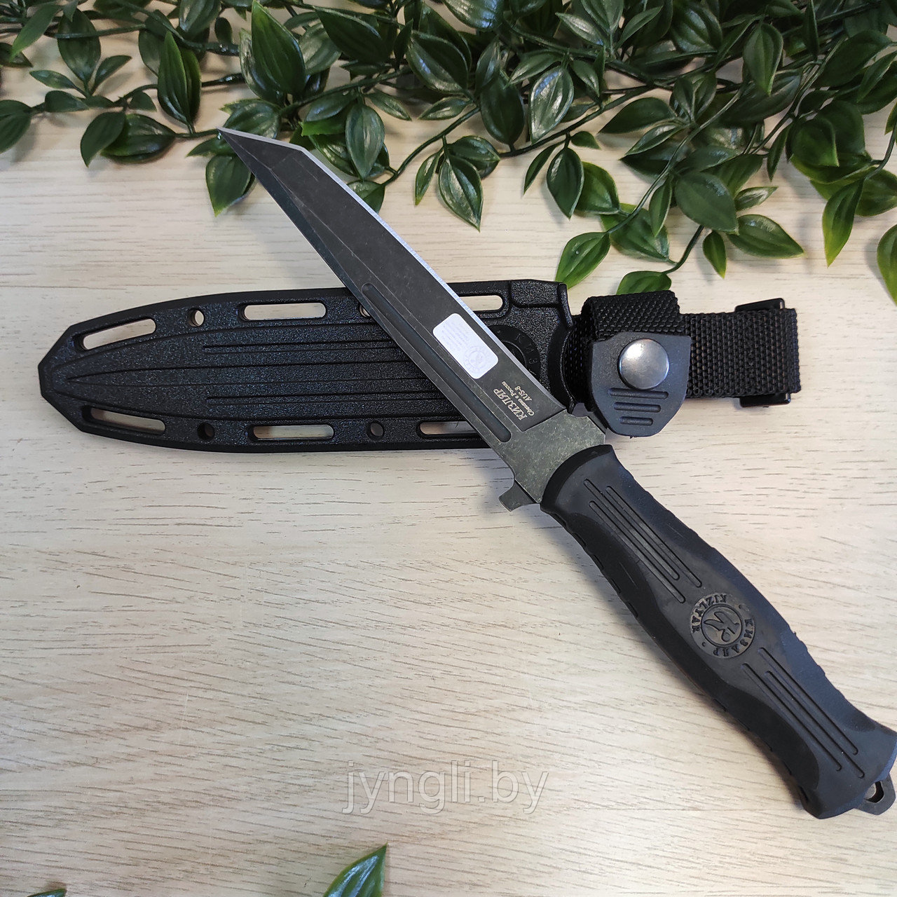 Нож туристический НР-19, черный - фото 2 - id-p208154561
