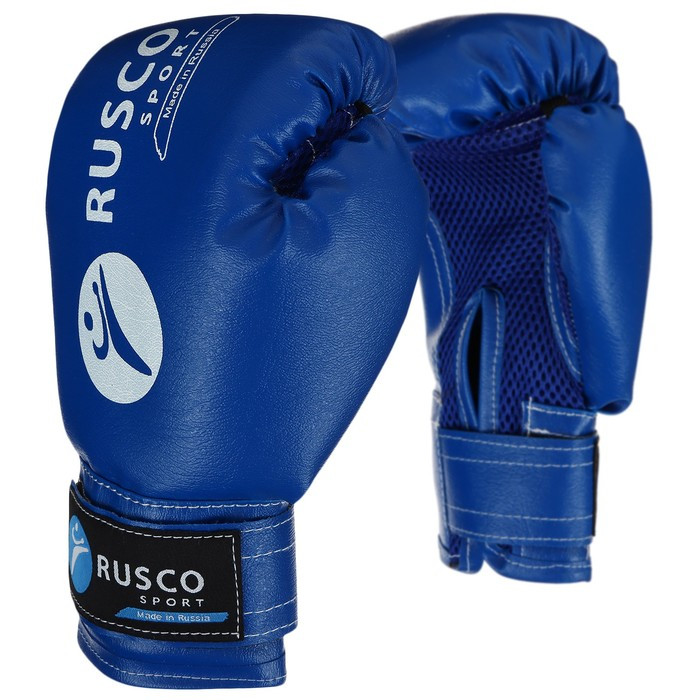 Набор боксёрский для начинающих RUSCO SPORT: мешок + перчатки, цвет синий (4 OZ) - фото 2 - id-p227176247