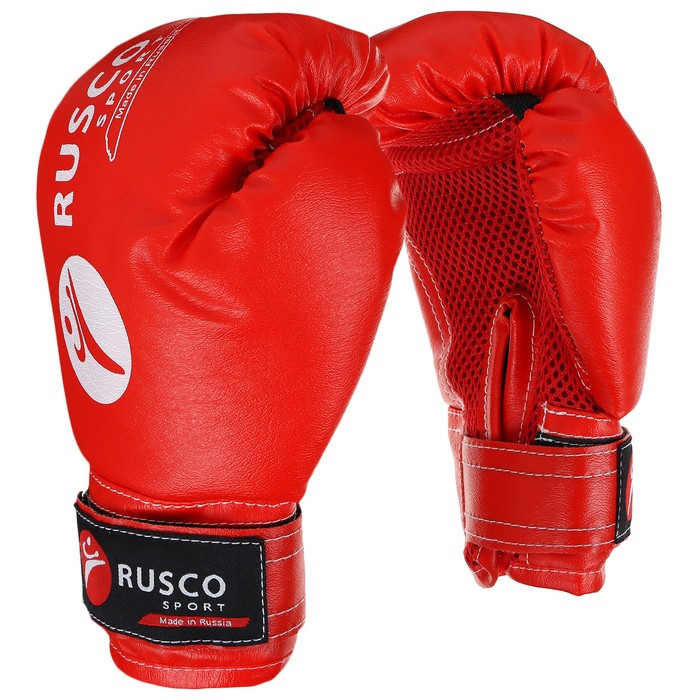 Набор боксёрский для начинающих RuscoSport: мешок, перчатки, 6 унций, цвет красный - фото 2 - id-p227176249