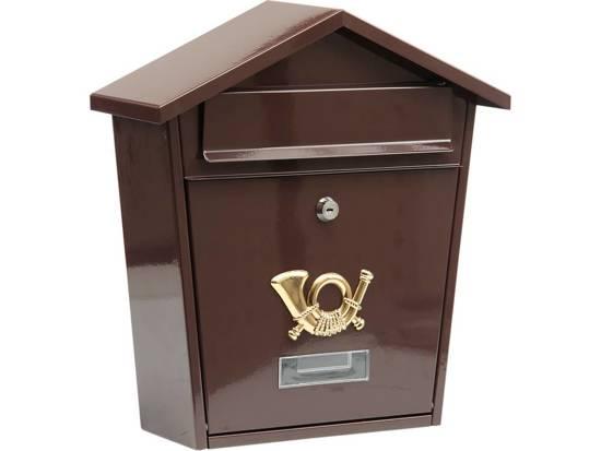 Vorel Ящик металлический почтовый 380х320х105мм коричневый (78582) VOREL - фото 1 - id-p227176053