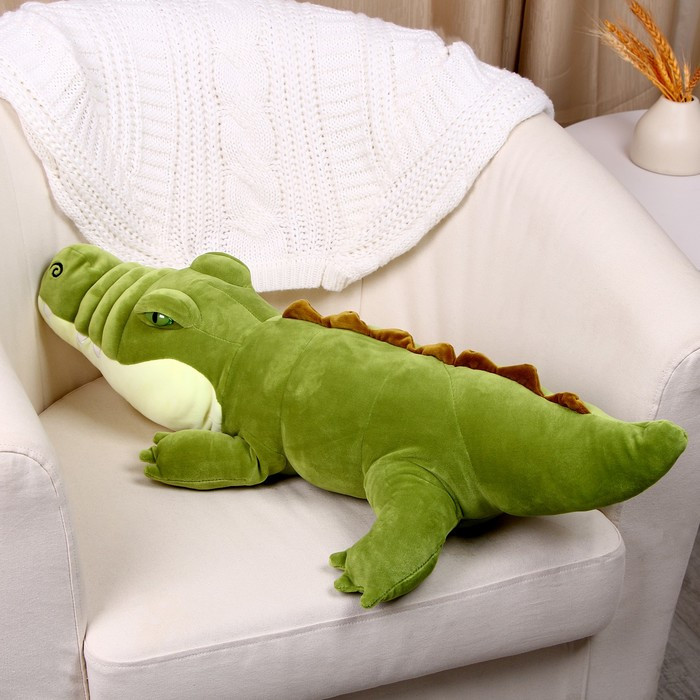 Мягкая игрушка «Крокодил», 80 см, цвет зелёный - фото 3 - id-p227176712