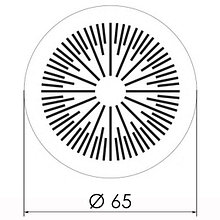 Магнитная вентиляционная решетка Ø 65 мм