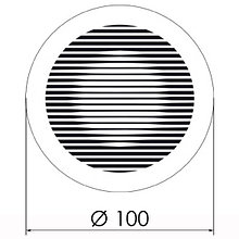 Магнитная вентиляционная решетка Ø 100 мм