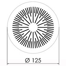 Магнитная вентиляционная решетка Ø 125 мм