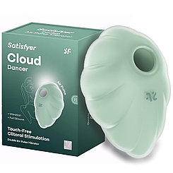 Вакуумно-волновой стимулятор с вибрацией Satisfyer Cloud Dancer мятный