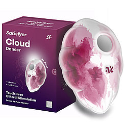 Вакуумно-волновой стимулятор с вибрацией Satisfyer Cloud Dancer красный