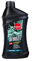 Масло для 2-х тактных двигателей AEG Green HP 2T API TC 1л (зеленое)