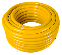 Шланг поливочный ПВХ усиленный, пищевой трехслойный армированный 1, жёлтый Вихрь 25м