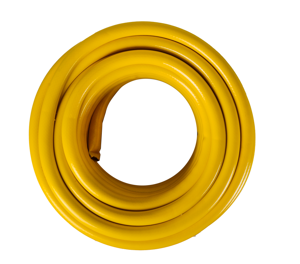 Шланг поливочный ПВХ усиленный, пищевой трехслойный армированный 1, жёлтый Вихрь 25м - фото 2 - id-p227178115