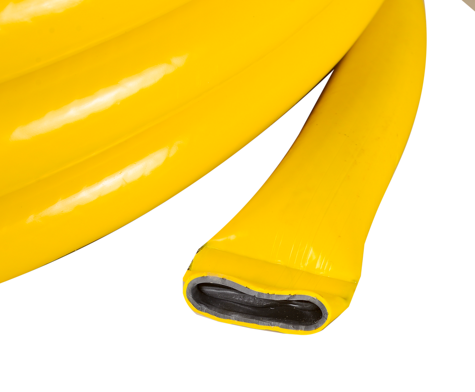 Шланг поливочный ПВХ усиленный, пищевой трехслойный армированный 1, жёлтый Вихрь 25м - фото 3 - id-p227178115