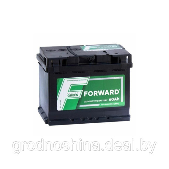 Аккумулятор 60ah Forward GREEN 6СТ-60Ah 550а (+ -) 242x175x190