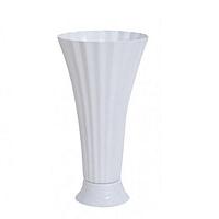 Вазон под срезку 5л белый d22см h40,5см с подставкой