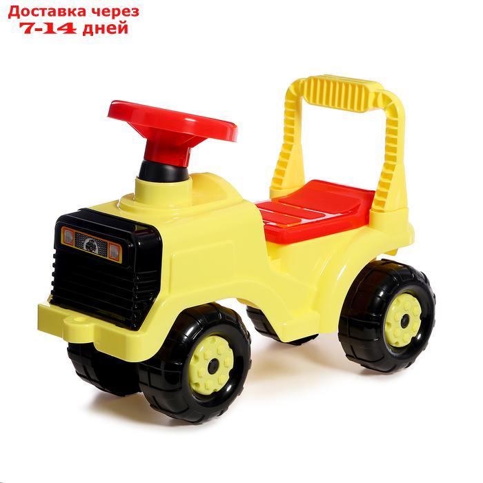 Толокар-машинка "Трактор", цвет жёлтый - фото 4 - id-p226947365