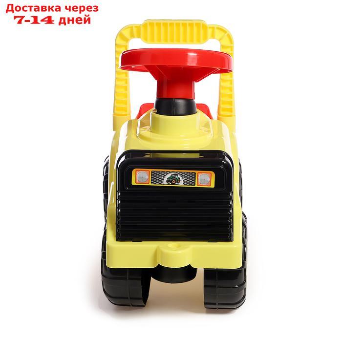Толокар-машинка "Трактор", цвет жёлтый - фото 6 - id-p226947365