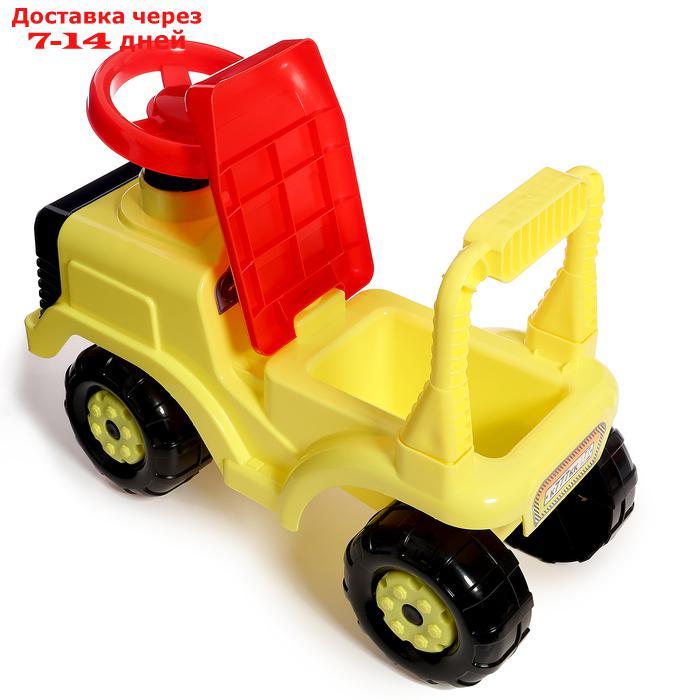 Толокар-машинка "Трактор", цвет жёлтый - фото 8 - id-p226947365