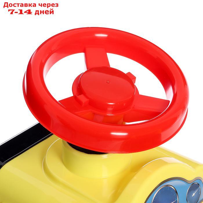 Толокар-машинка "Трактор", цвет жёлтый - фото 9 - id-p226947365