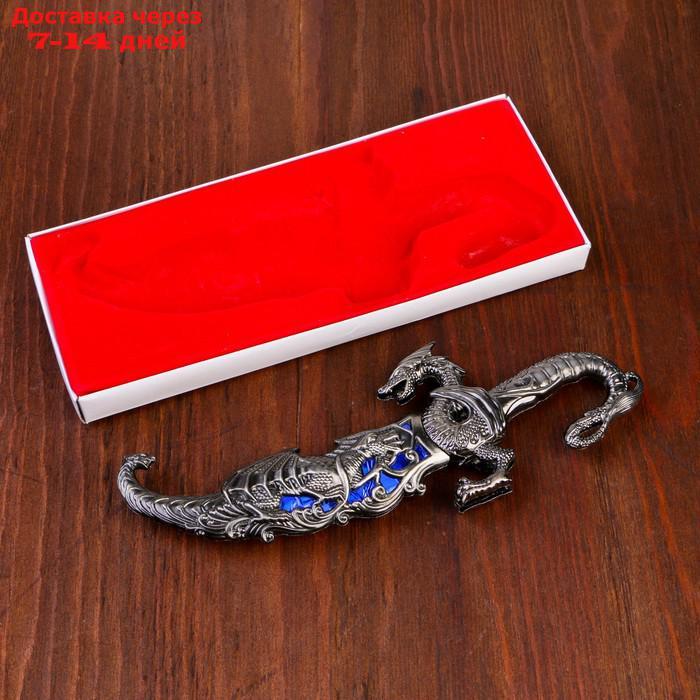 Сувенирный нож, 24,5 см резные ножны, дракон на рукояти - фото 5 - id-p226963131