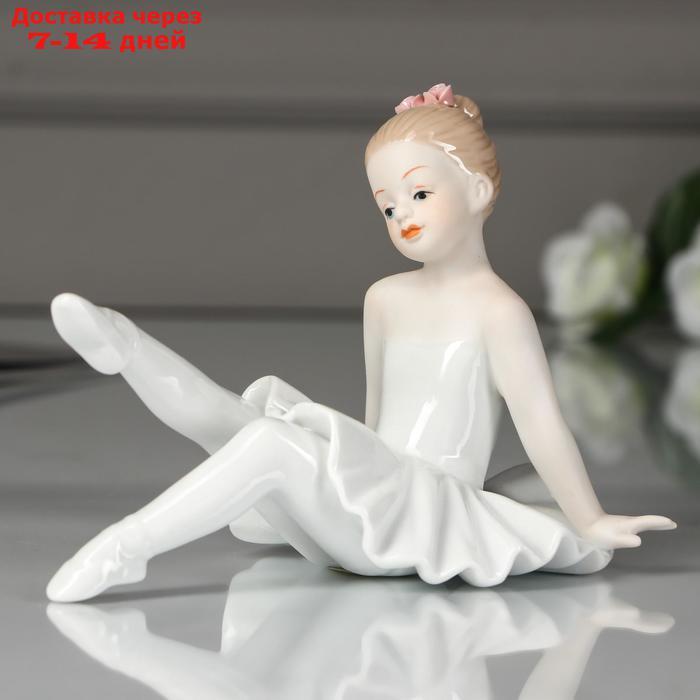 Сувенир керамика "Малышка-балерина в белой пачке" 11х14х9,2 см - фото 1 - id-p226970401