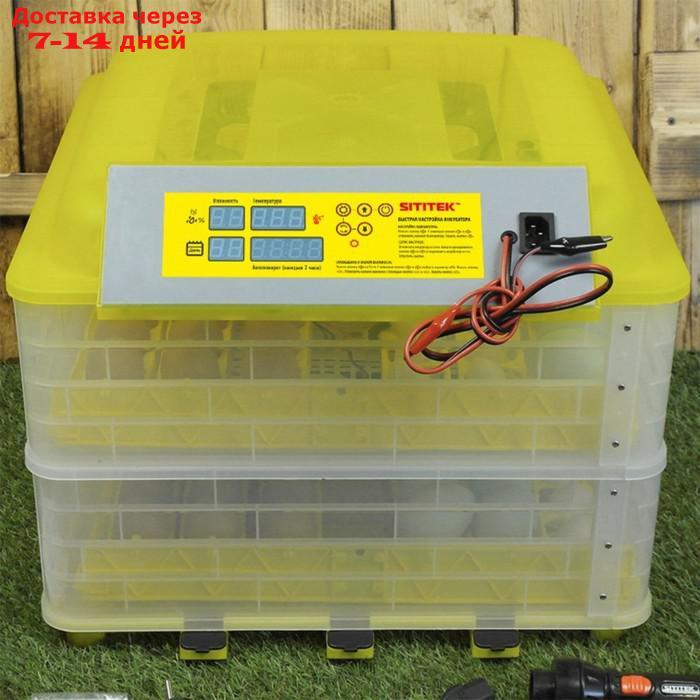 Инкубатор с терморегулятором, гигрометром и автопереворотом, вместимость до 112 яиц, овоскоп - фото 2 - id-p227095459