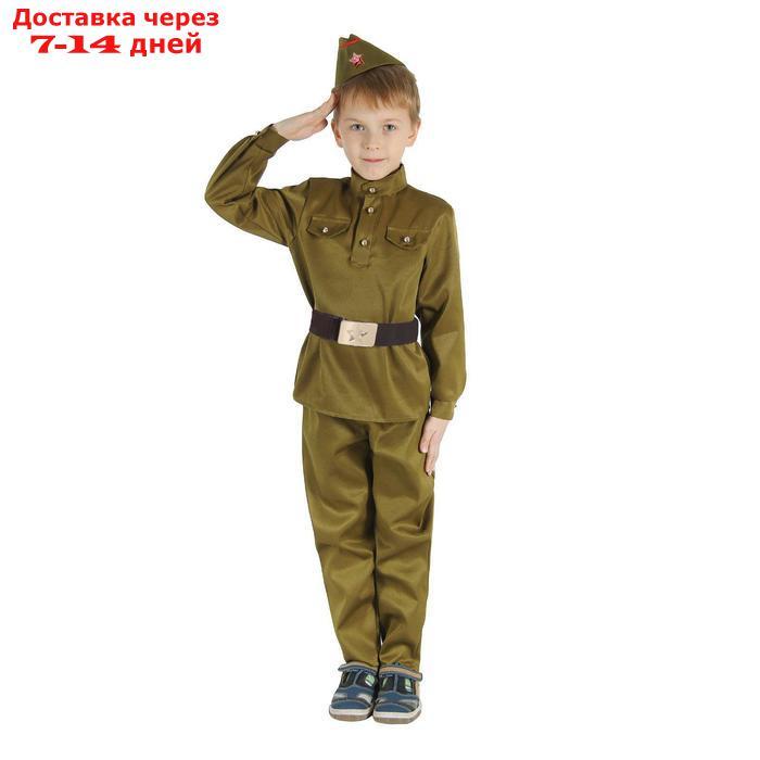 Детский карнавальный костюм "Военный" для мальчика, р-р 42, рост 158 см - фото 1 - id-p226947505