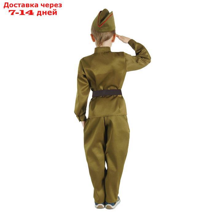 Детский карнавальный костюм "Военный" для мальчика, р-р 42, рост 158 см - фото 2 - id-p226947505